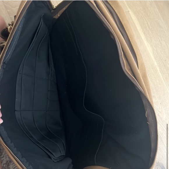 Land Rover Range Car Messenger Shoulder Duffle Bag Leather Travel Briefcase - Picture 7 of 12